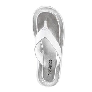 Seychelles Metallic Leather Nautical Sandals Size 7